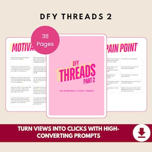 Fils DFY, partie 2 | 200 publications virales personnalisées + bonus de bobines | Pack de contenu avec MRR