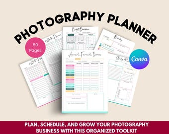 Photography Planner Printable | Client Workflow & Shoot Organizer | Business Planner for Photographers