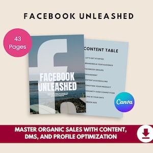 Facebook Organic Growth Guide | Facebook Group Strategy & Content Marketing Blueprint | PLR Included