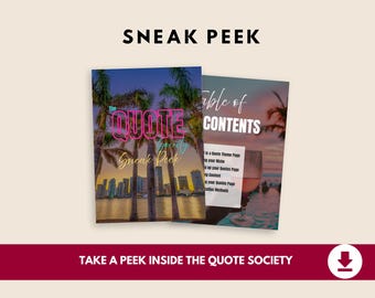Quote Page Starter Kit | Sneak Peek Edition | Build & Grow a Viral Quote Account with Confidence
