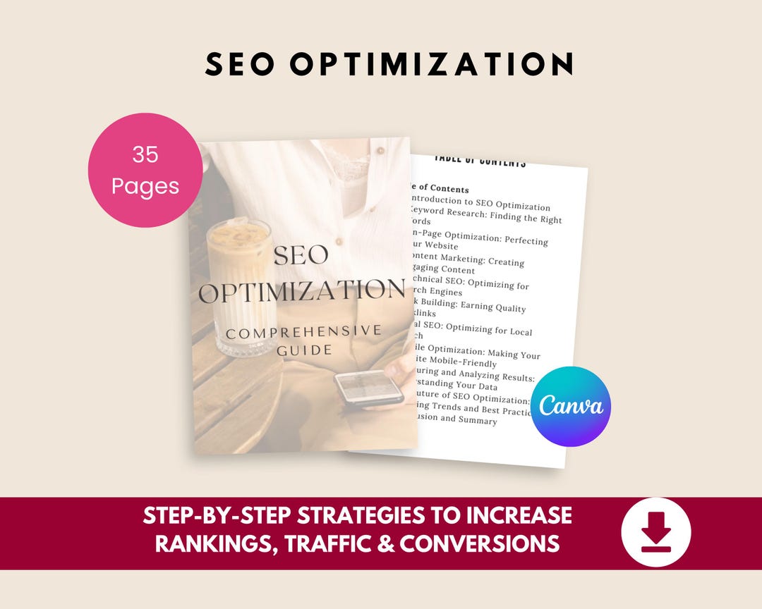 SEO Optimization Guide & Checklist: Small Business Website Traffic (PDF ...