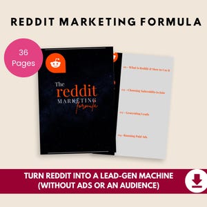 Reddit Marketing Guide | Traffic Generation & Audience Growth Strategy | Digital Download