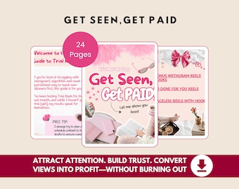 Instagram Reels Wachstums-Guide | Faceless Content-Methodenbuch | Viral Reels System + 30 Vorlagen | MRR Digitales Produkt