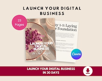 30 Day Business Launch Plan Digital Startup Guide for Online Entrepreneurs