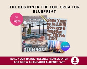 TikTok Creator Blueprint | Monetize Fast + Grow to 1K Followers | Beginner TikTok Guide for Creators