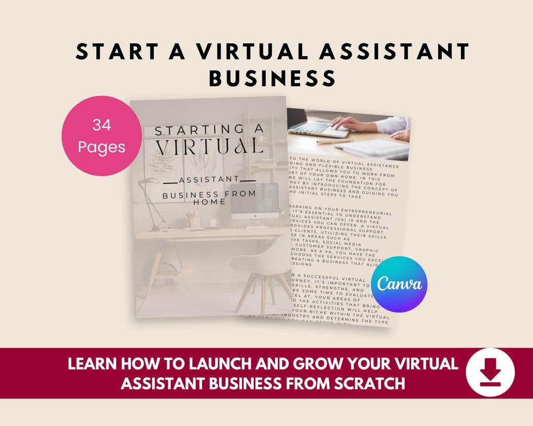 Start a Virtual Assistant Business Guide | Beginner VA Startup Plan ...