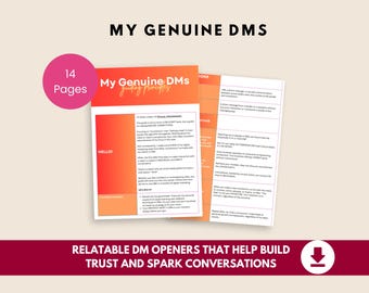 Gids voor DM-verkoopstrategie | Gesprekken omzetten in klanten | Social Selling eenvoudig gemaakt (digitale download)
