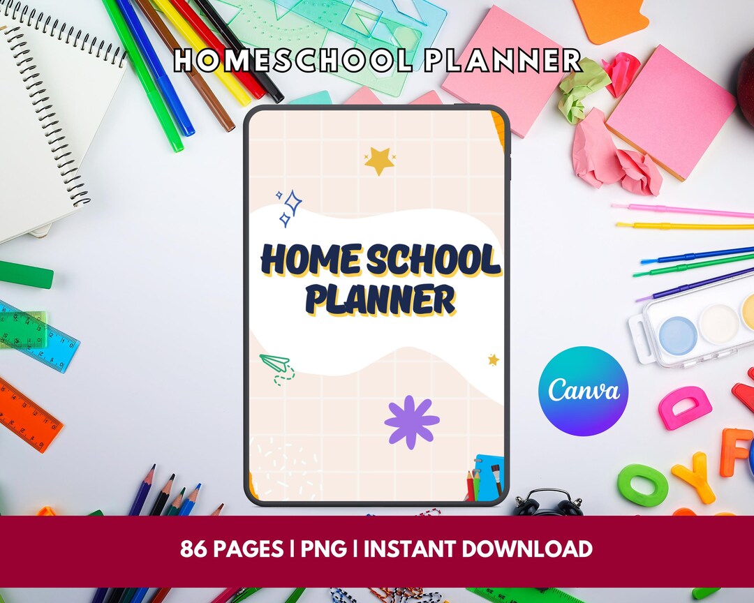 Homeschool Planner Printable | Lesson & Curriculum Planner | Academic ...
