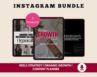 Instagram Growth Bundle – 50K Strategy, Organic Growth Plan, and Reels Training