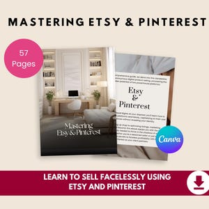 Etsy SEO- en Pinterest-marketinggids: meer shopverkeer genereren (digitale downloadbundel)