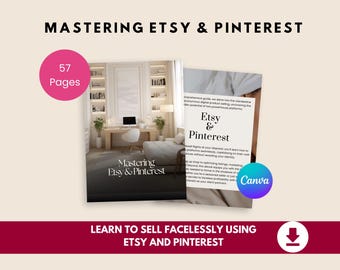 Etsy SEO & Pinterest Marketing Guide: Grow Shop Traffic (Digital Download Bundle)