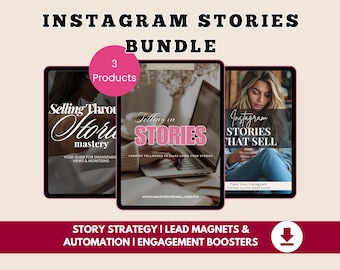 Instagram Stories Selling Bundle | 3-Part Strategy to Engage, Convert & Sell
