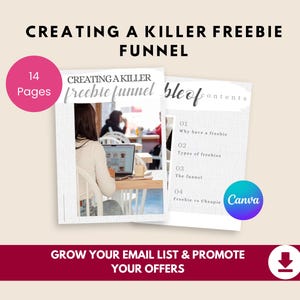 Freebie Funnel Strategy Guide | Lead Generation & Sales Funnel Planner | Editable PLR PDF