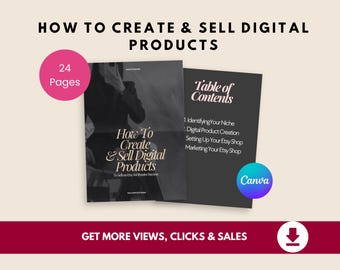 Crea y vende productos digitales en Etsy. Guía de SEO y marketing de Etsy.