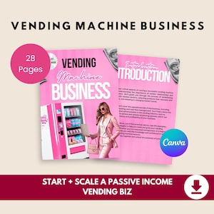 Vending Machine Business Guide | Start & Scale a Profitable Side Hustle | Digital Download