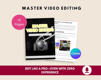 CapCut Editing Guide | Master Short-Form Video Creation | Instant Digital Download