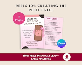 Instagram Reels Guide Content Strategy and Social Media Marketing Ebook