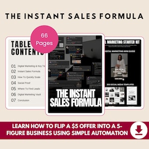 Instant Sales Formula: Digital Product Resell Rights (Digital Download
