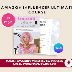 Amazon Influencer Video Review Guide: PLR Digital Product (Content Creator)
