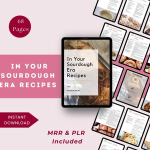Sourdough Recipe Book PDF | 60+ Starter & Discard Recipes | Bread, Muffins, Desserts, Meals | Digital Download Cookbook | PLR MRR image 2