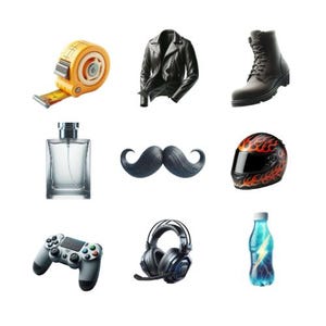 35 Men&#39;s Emoji Stickers | Fun & Expressive Digital Pack | MRR