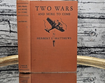 Vintage Hollow Book Safe - Two Wars and More to Come Secret Stash Box