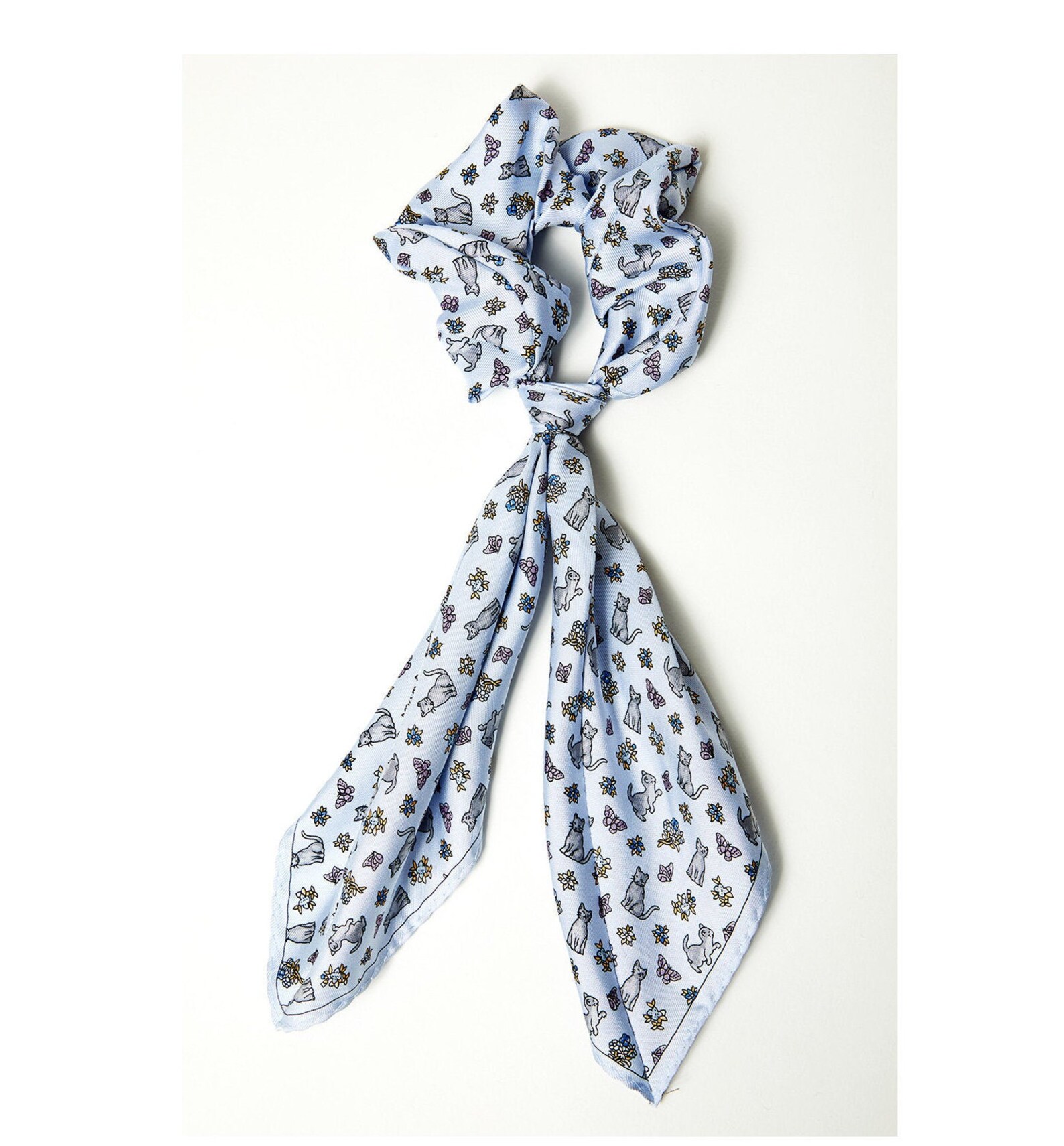 SCRUNCHIE WITH TIE FELINE FOLKLORE main image 1