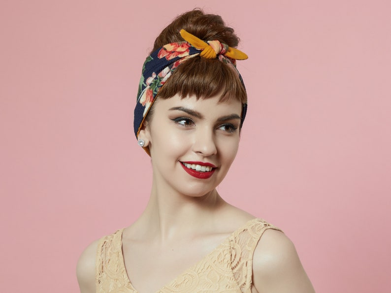 Norway 1963 Blue Marabou Headband
