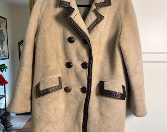Vintage 70's Faux Shearling Teddy Coat