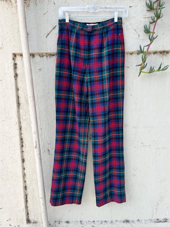 80's Pendleton goes Punk Tartan Wool Plaid Pants