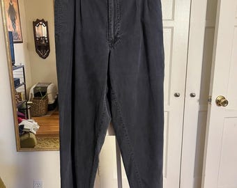 Vintage 80’s Bugle Boy faded blue Tapered Work Pants Sz 32x30