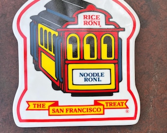 Salvamanteles de cerámica Rice-A-Roni vintage de los 90, recuerdo de San Francisco