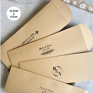 Buste Kraft, personalizzate, semplici, buste nuziali, inviti, inviti allungati, buste per inviti, buste vintage