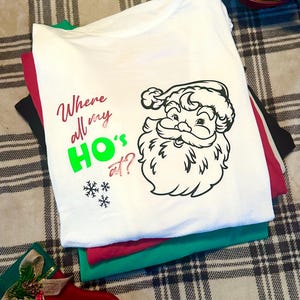 Custom Christmas TShirt / Funny Christmas TShirt / Santa TShirt / Holiday TShirt / Reindeer TShirt / Christmas Gnome / Gnome TShirt