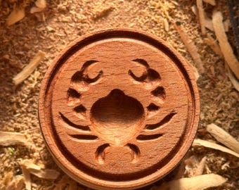 Handcrafted Wooden Corzetti Stamp - Embossed Pasta Maker (5.5 cm)