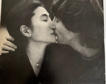 Vintage John Lennon Yoko Ono - Double Fantasy 1980 LP Record