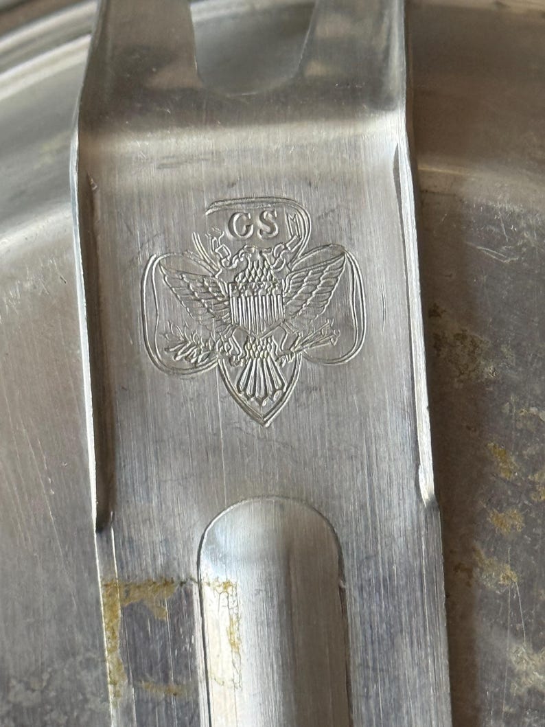 Scouting Pan Vintage Girl Scout Camping Equipment Mess Kit Canteen Pans Lid Bowl Cup ...