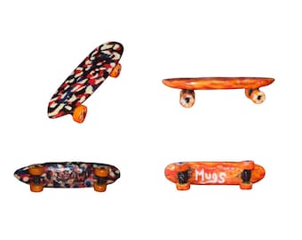 珍しいビンテージアンティーク木製歩道スケートボードサーフボード