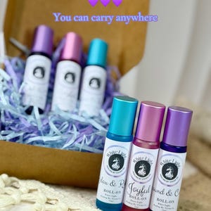 Zestaw z olejkami eterycznymi w roll-onie, 100% czyste olejki Young Living, naturalny prezent aromaterapeutyczny, zestaw z olejkami w roll-onie