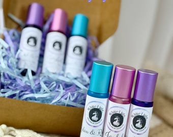 Roll-on, Essential Oil Roll-on, Essential Oil Roll-On Set, 100% Pure Young Living Oils, Natural Aromatherapy Gift, Roll-on Gift