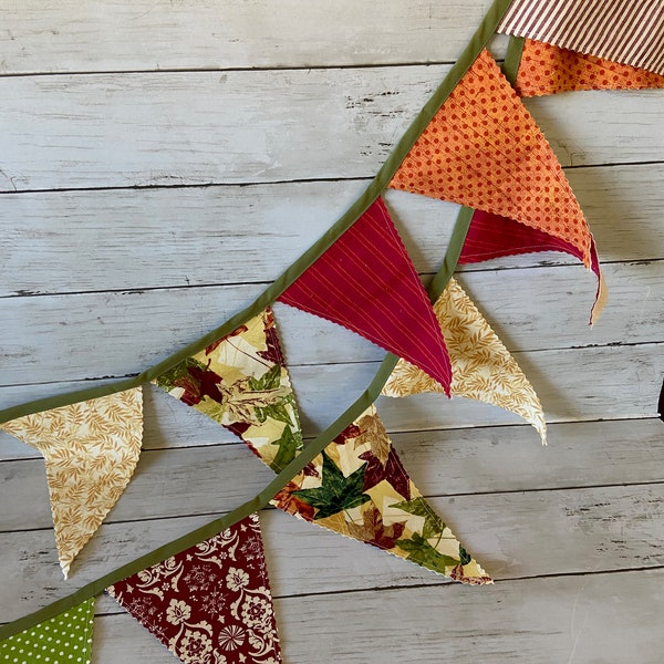 Fall Blast Bunting 2.0. Add a blast of fall color to your decor. Great as a wall hanging or a mantle scarf!