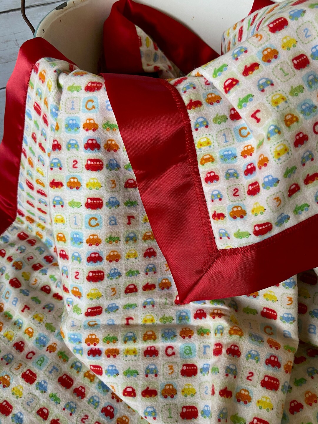 Cars Baby Blanket 2 Piece Set Blanket and Dragalong Etsy