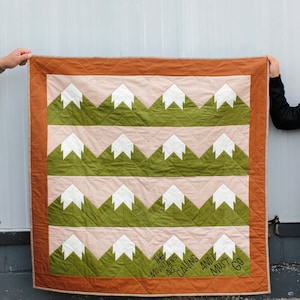 the Snowy Mountain Quilt PDF Pattern