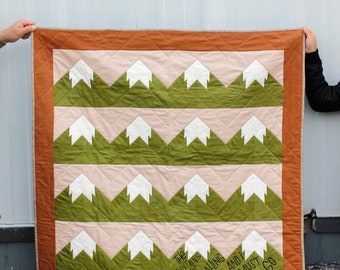 the Snowy Mountain Quilt PDF Pattern