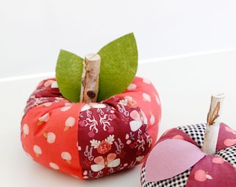 Fabric Pumpkin Pattern in 3 sizes - Printable PDF Fat Quarter Project