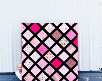 the Scrappy Grid Quilt PDF Pattern