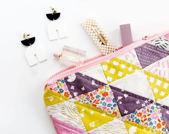 Charm Square Zipper Pouch Pattern PDF