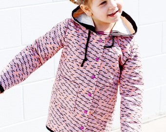 Kids QUILT COAT PDF Pattern 18M to 10