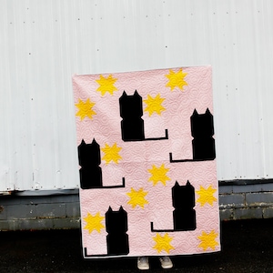 the Kitty Committee Cat Quilt PDF Pattern