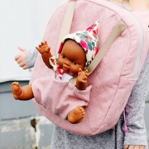 the BABY DOLL Carrier Backpack PDF Sewing Pattern image 1